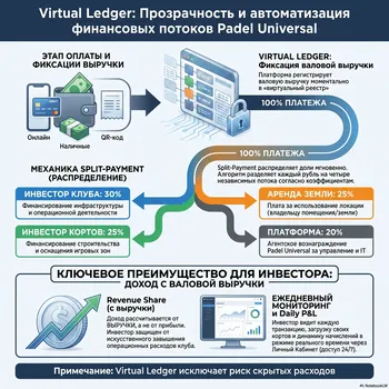 Padel-Universal: Цифровая система для загрузки падел-кортов — доход без открытия своего клуба — Поиск инвесторов — фото 1